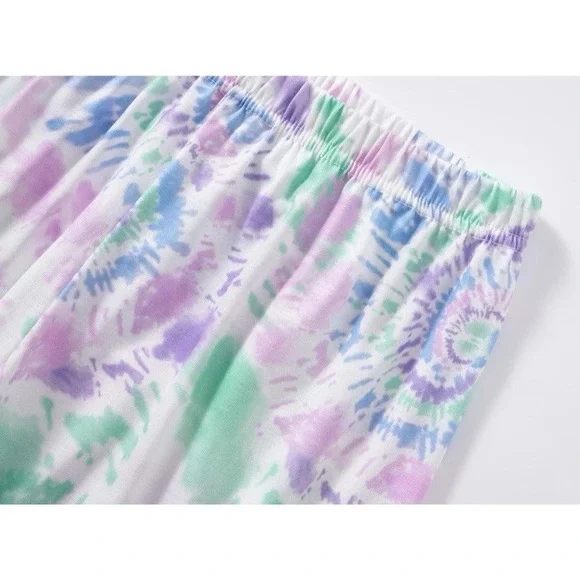 Beezizac Tie Dye Pajama 2-piece Set Kids Size 10 - Picture 5 of 7